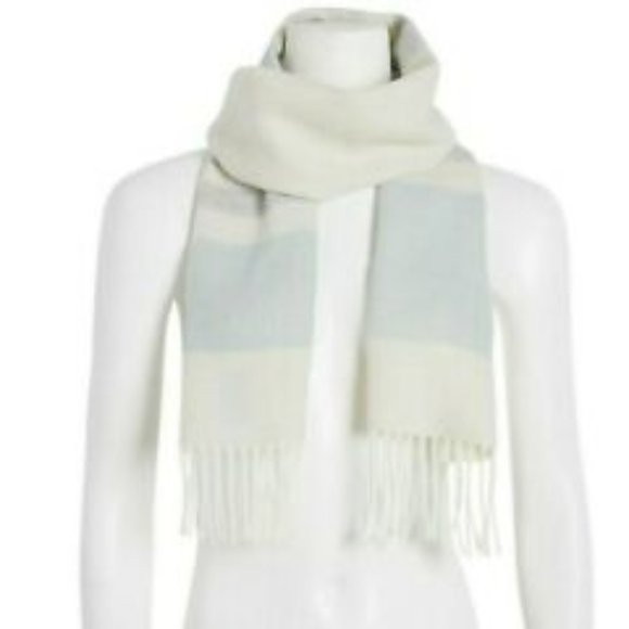 Steve Madden Lurex Striped Muffler Scarf - Picture 1 of 4